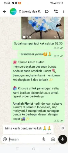 Testimonial Standing Flower kadugemblo